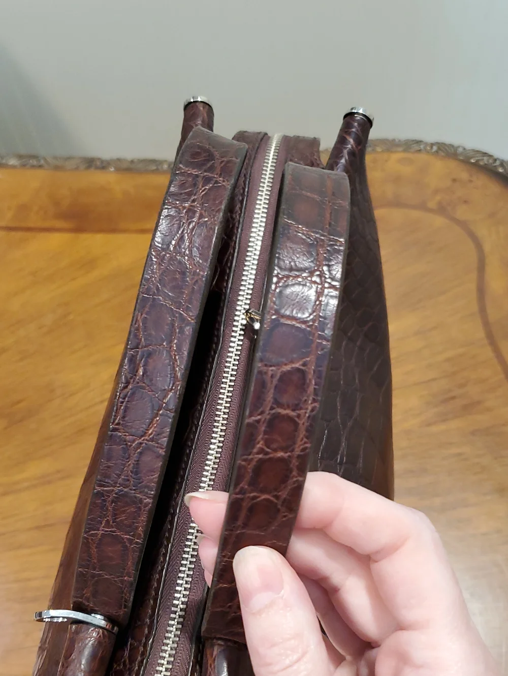 Mauro Governa For Suarez Alligator Work Tote
